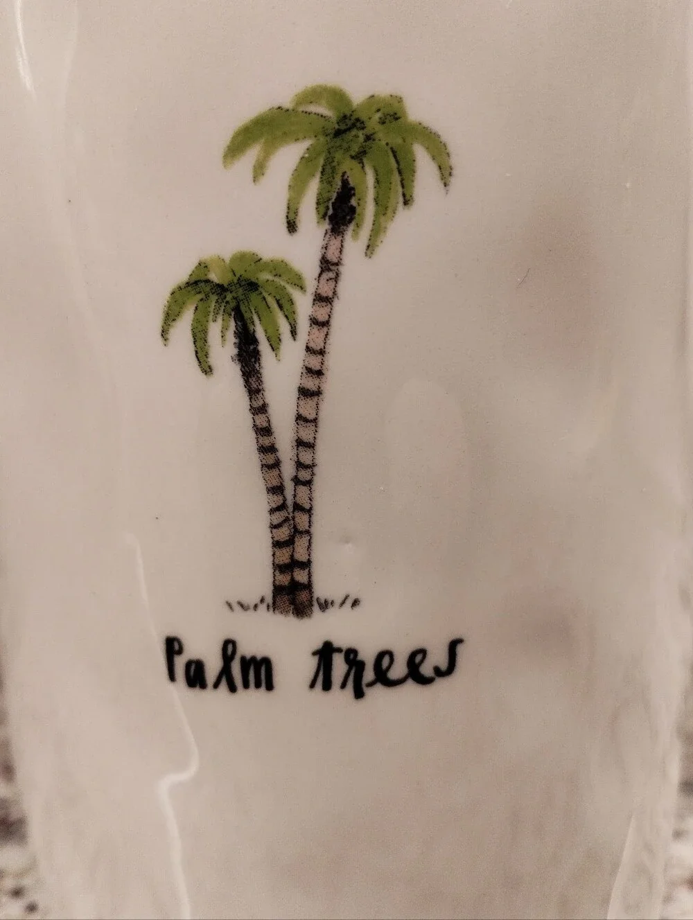 Rae Dunn Palm Trees Ceramic Pitcher